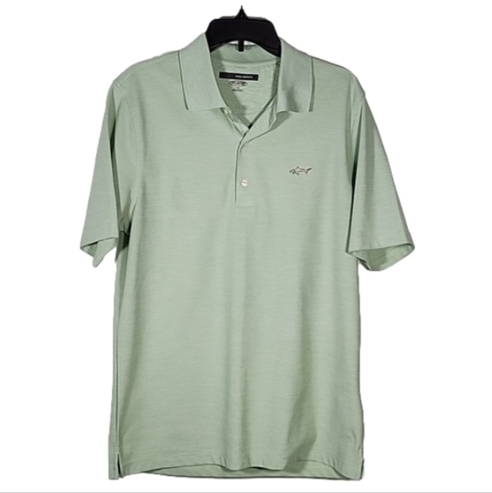 💙GREG Norman Tasso Elba Men's M Green Short Sleeve